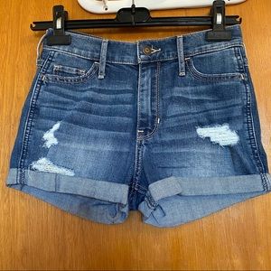 Hollister high waisted denim shorts